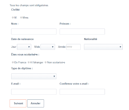 formule de contact parcoursup