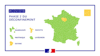 Point de vigilance des départements en France